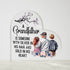 Silver Hair, Gold Heart - Heart Plaque(No Base)